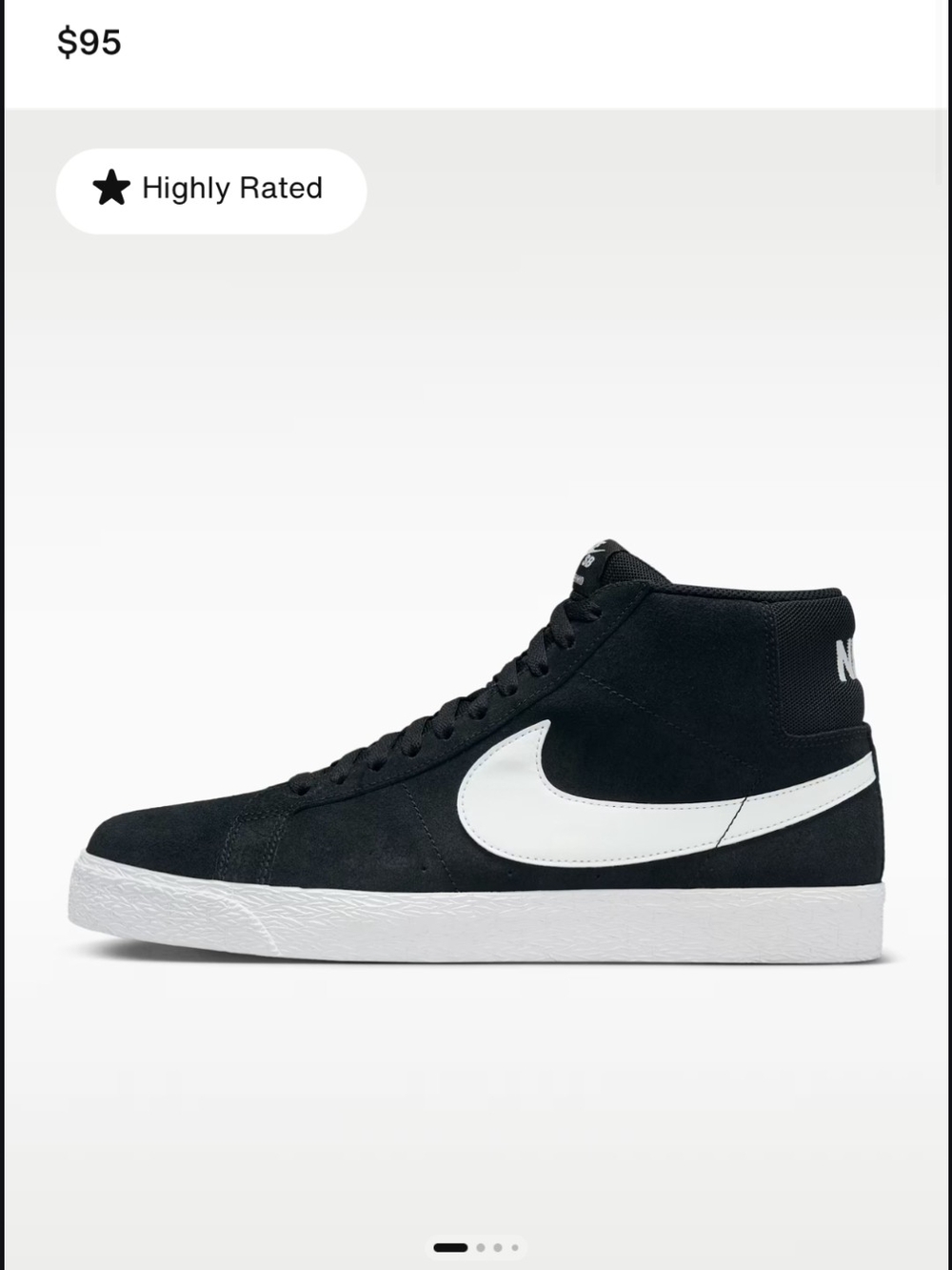 Nike Mid-Top Suede Sneakers - Black/White